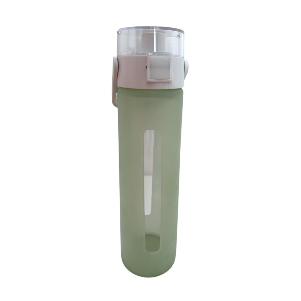 Takeya Green Insulated Water Bottle Flip Lock Clear Lid Wellness Hydration